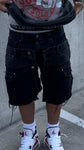 Reworked Jorts ( Grey/ Black )