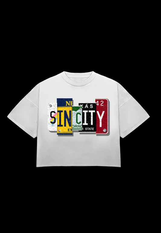 SinCity Lisence Plate Tee